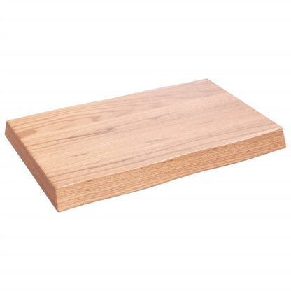 Tischplatte 60x40x(2-6) cm Massivholz Behandelt Baumkante - Pazzar.ch