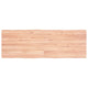 Tischplatte 120x40x(2-4) cm Massivholz Behandelt Baumkante