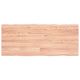 Tischplatte 120x50x(2-4) cm Massivholz Behandelt Baumkante
