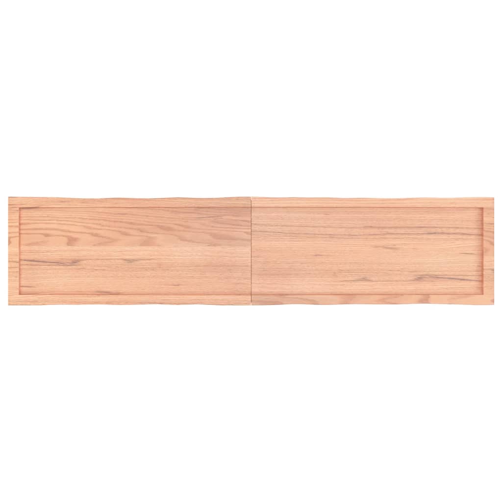 Tischplatte 180x40x(2-4) cm Massivholz Behandelt Baumkante - Pazzar.ch