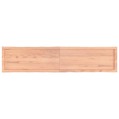 Tischplatte 180x40x(2-4) cm Massivholz Behandelt Baumkante - Pazzar.ch