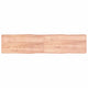 Tischplatte 220x50x(2-4) cm Massivholz Behandelt Baumkante
