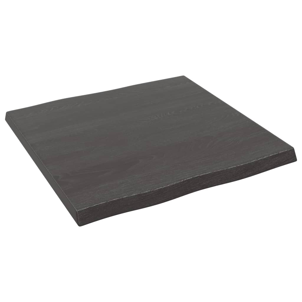 Tischplatte 60x60x(2-4) cm Massivholz Behandelt Baumkante - Pazzar.ch