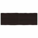 Tischplatte 120x40x(2-6) cm Massivholz Behandelt Baumkante