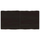 Tischplatte 120x60x(2-6) cm Massivholz Behandelt Baumkante
