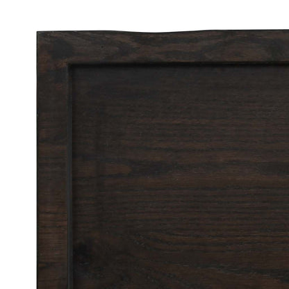 Tischplatte 140x40x(2-4) cm Massivholz Behandelt Baumkante