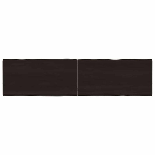 Tischplatte 160x40x(2-4) cm Massivholz Behandelt Baumkante