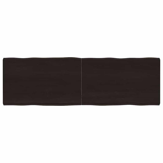 Tischplatte 160x50x(2-6) cm Massivholz Behandelt Baumkante