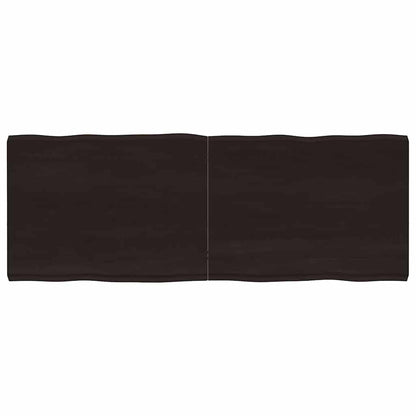 Tischplatte 160x60x(2-6) cm Massivholz Behandelt Baumkante
