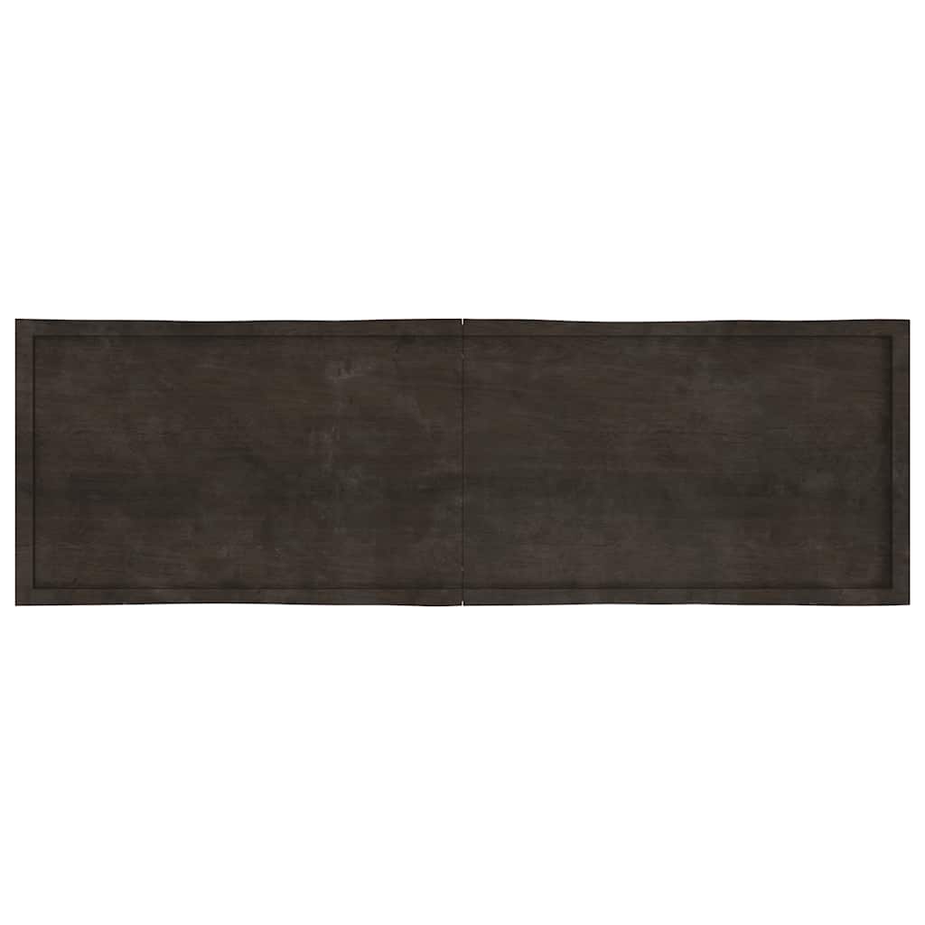 Tischplatte 200x60x(2-4) cm Massivholz Behandelt Baumkante
