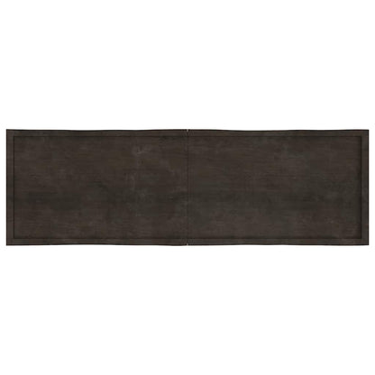 Tischplatte 200x60x(2-4) cm Massivholz Behandelt Baumkante