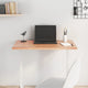 Tischplatte Hellbraun 80x50x2 cm Massivholz Eiche Behandelt