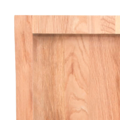Tischplatte Hellbraun 80x60x(2-4) cm Massivholz Eiche Behandelt - Pazzar.ch
