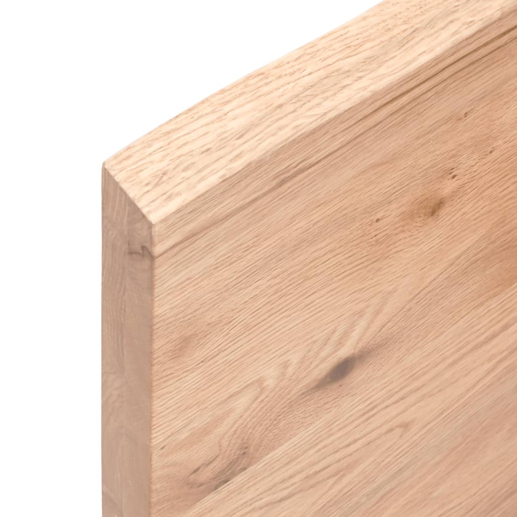 Tischplatte Hellbraun 80x60x(2-4) cm Massivholz Eiche Behandelt - Pazzar.ch