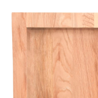Tischplatte Hellbraun 80x60x(2-6) cm Massivholz Eiche Behandelt - Pazzar.ch