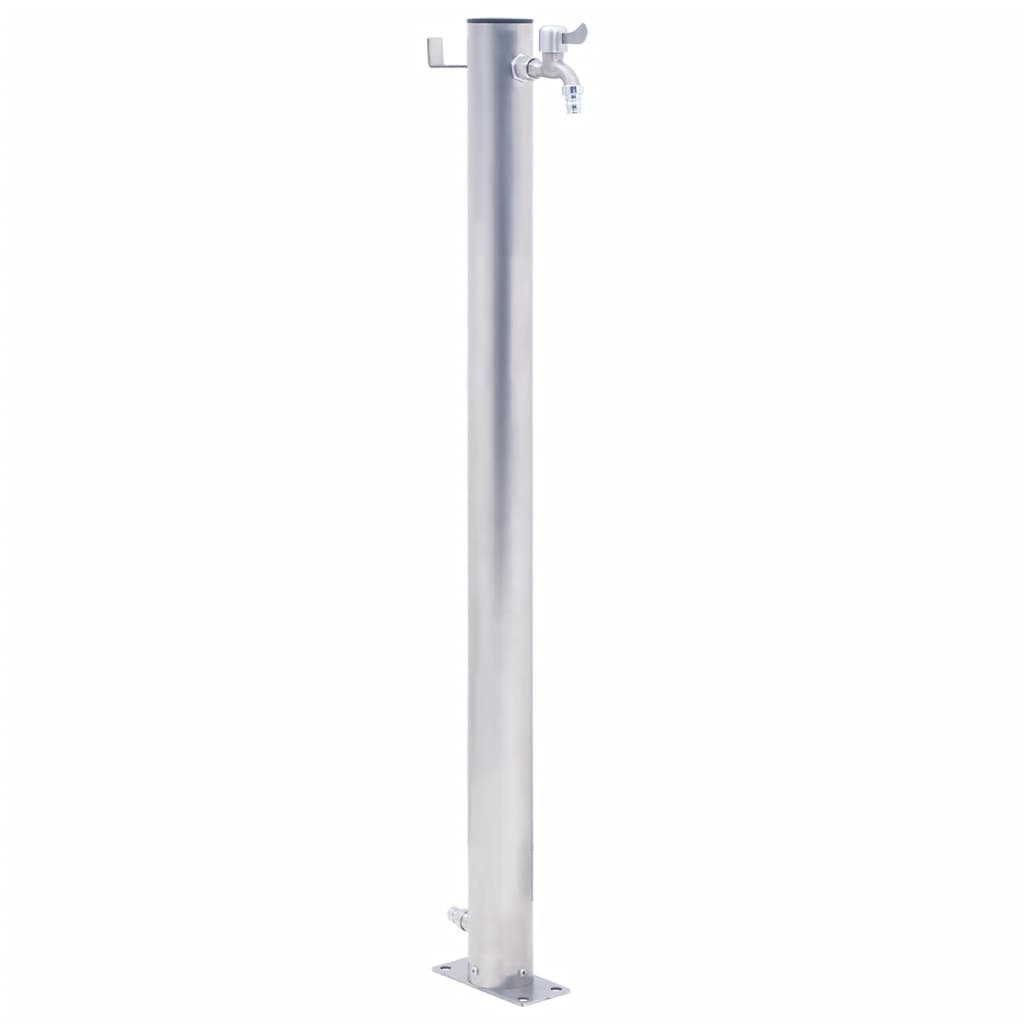 Wassersäule für den Garten 80 cm Edelstahl Rund - Pazzar.ch