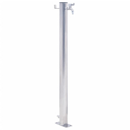 Wassersäule für den Garten 80 cm Edelstahl Rund - Pazzar.ch