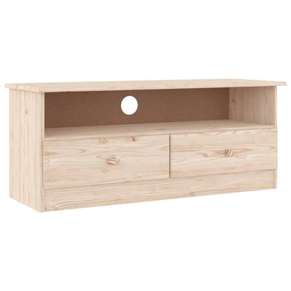 TV-Schrank mit Schubladen ALTA 100x35x41 cm Massivholz Kiefer - Pazzar.ch