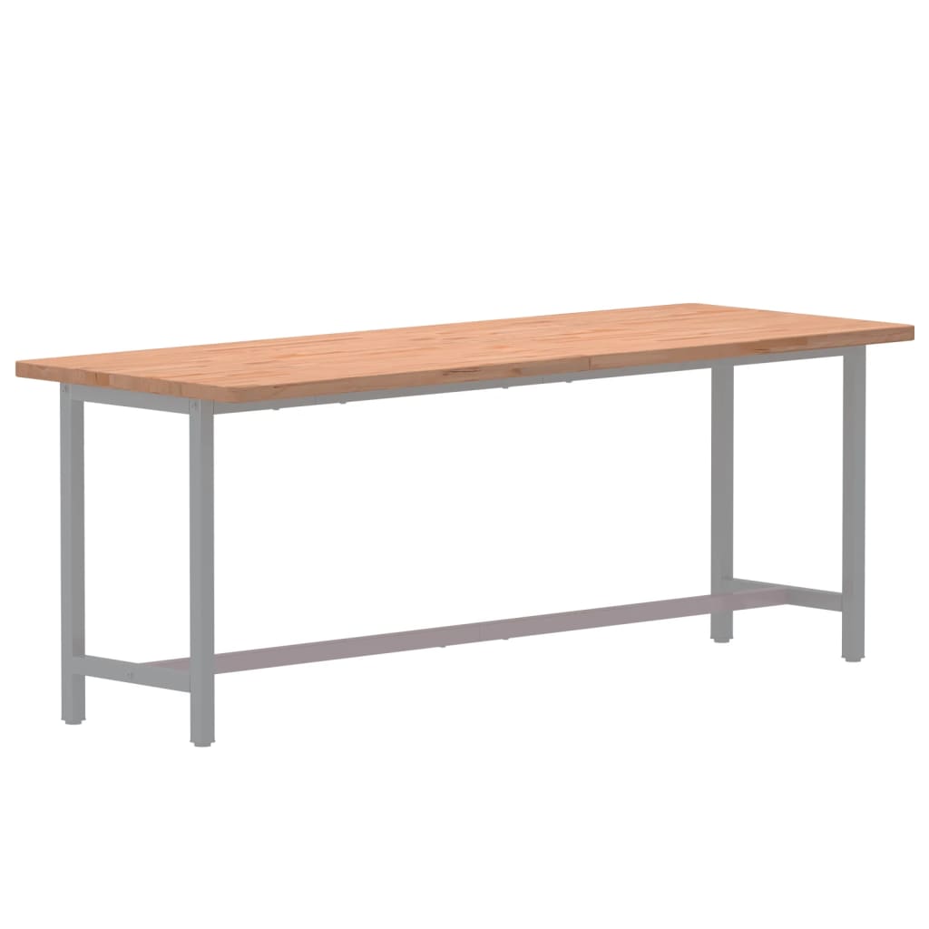 Schreibtischplatte 150x55x2,5 cm Massivholz Buche