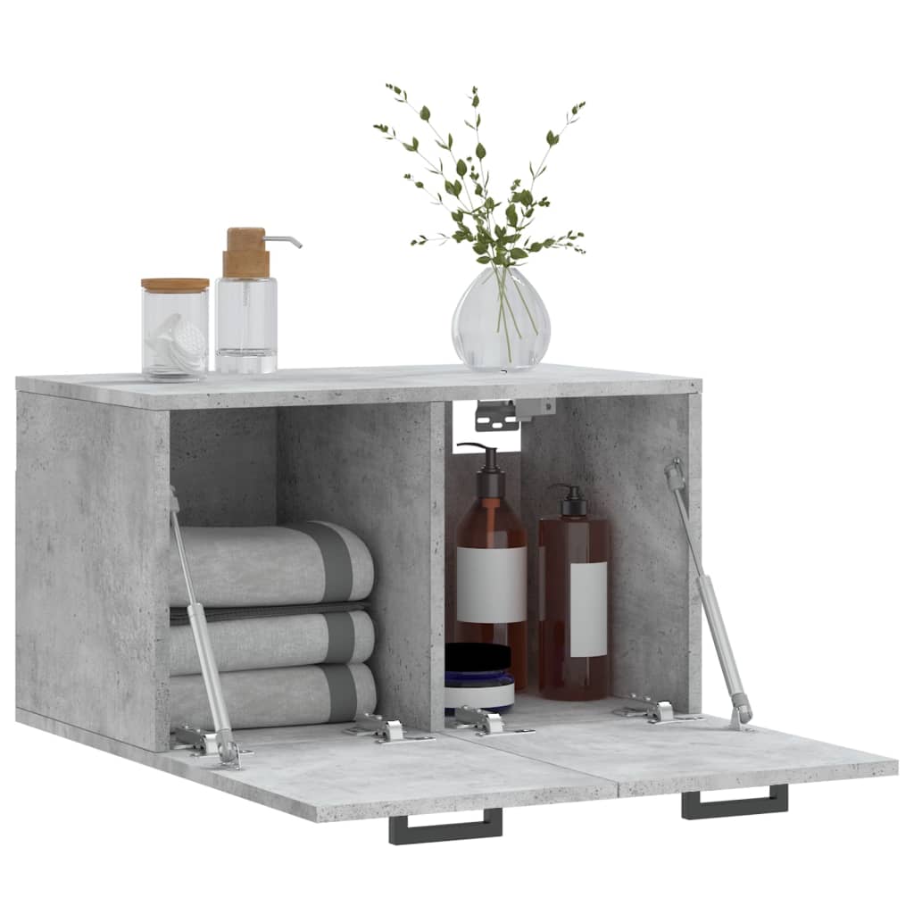 Wandschrank Betongrau 60x36,5x35 cm Holzwerkstoff - Pazzar.ch