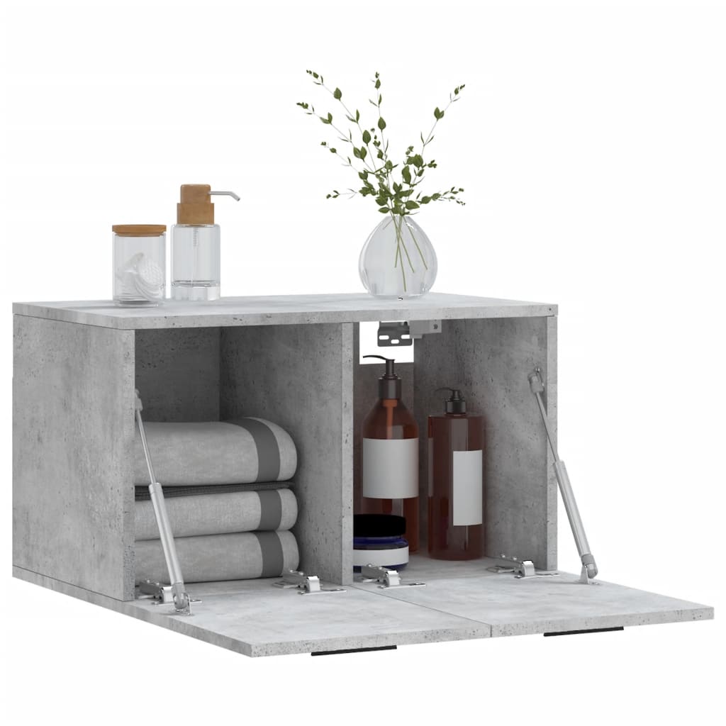 Wandschrank Betongrau 60x36,5x35 cm Holzwerkstoff - Pazzar.ch