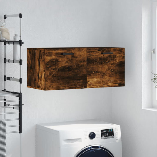 Wandschrank Räuchereiche 80x36,5x35 cm Holzwerkstoff - Pazzar.ch