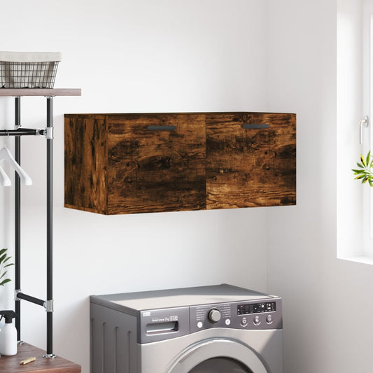 Wandschrank Räuchereiche 80x36,5x35 cm Holzwerkstoff - Pazzar.ch
