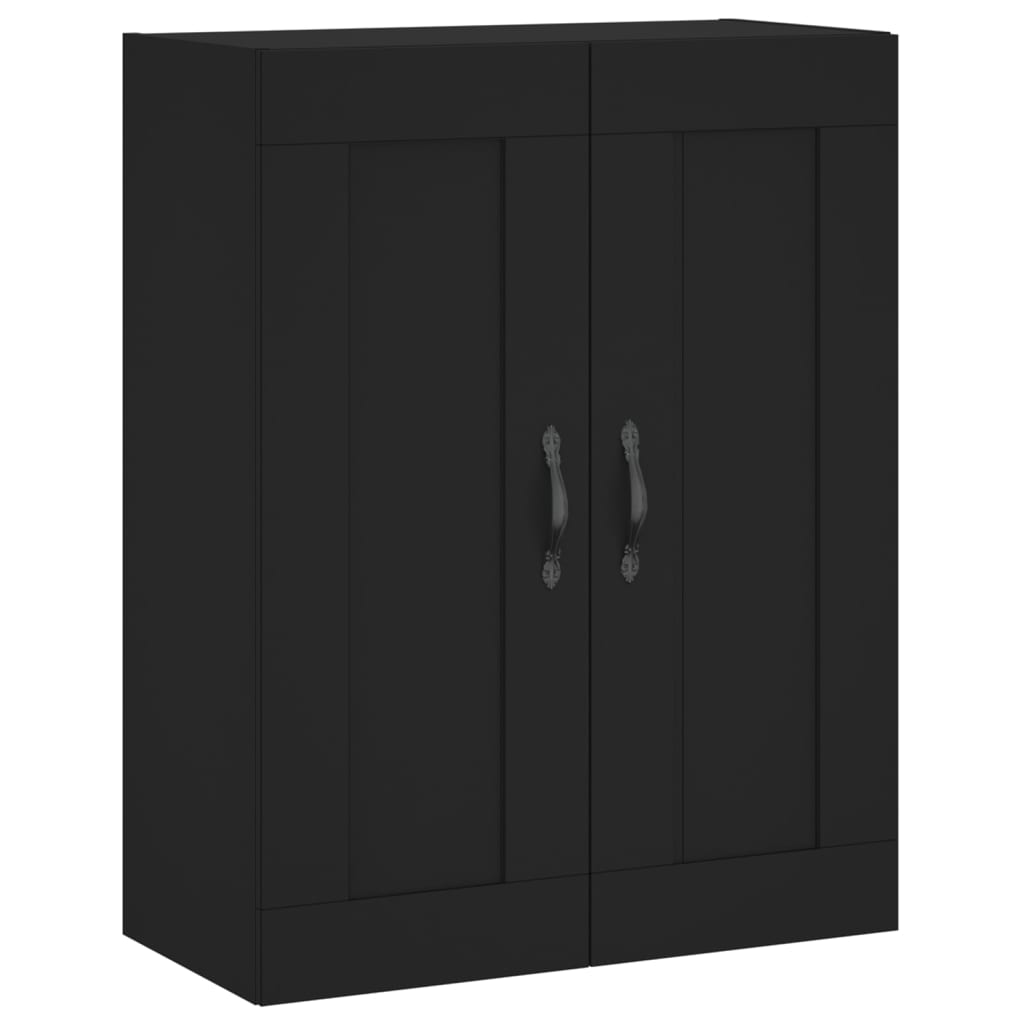 Wandschrank Schwarz 69,5x34x90 cm Holzwerkstoff - Pazzar.ch