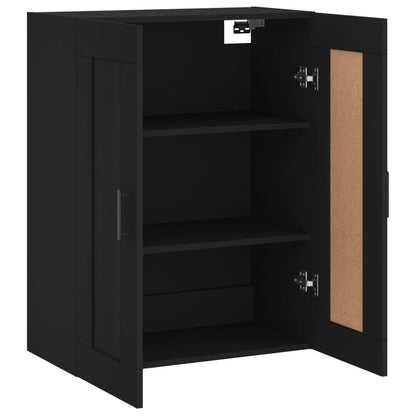 Wandschrank Schwarz 69,5x34x90 cm Holzwerkstoff - Pazzar.ch