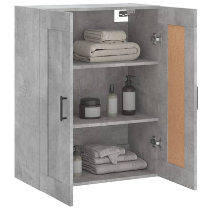 Wandschrank Betongrau 69,5x34x90 cm Holzwerkstoff - Pazzar.ch