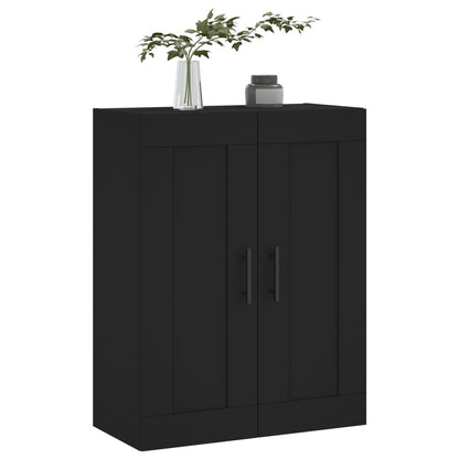 Wandschrank Schwarz 69,5x34x90 cm Holzwerkstoff - Pazzar.ch