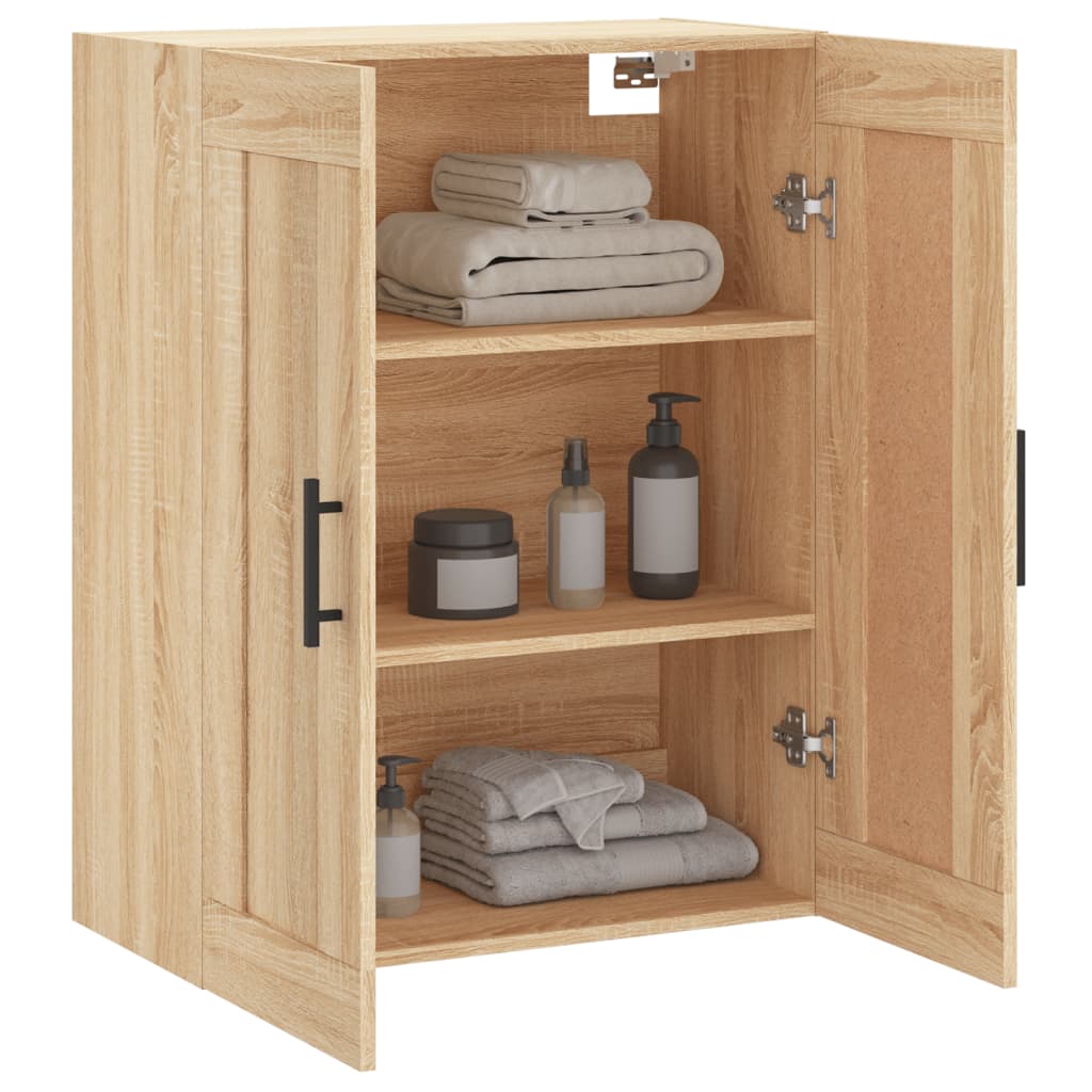 Wandschrank Sonoma-Eiche 69,5x34x90 cm Holzwerkstoff - Pazzar.ch