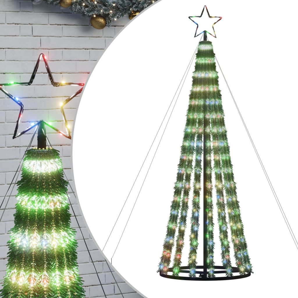 Weihnachtsbaum Kegelform 275 LEDs Mehrfarbig 180 cm - Pazzar.ch