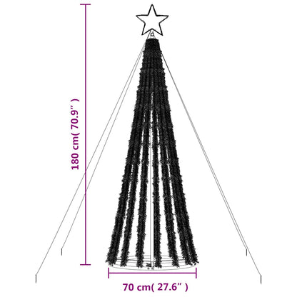 Weihnachtsbaum Kegelform 275 LEDs Mehrfarbig 180 cm - Pazzar.ch