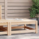 Gartenhocker 70x70x30 cm Massivholz Kiefer