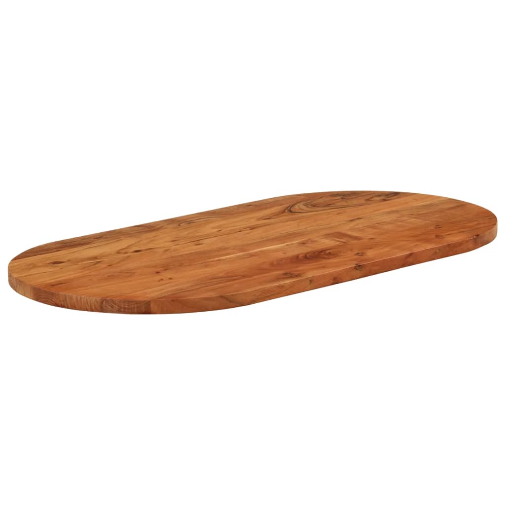 Tischplatte 80x40x3,8 cm Oval Massivholz Akazie - Pazzar.ch