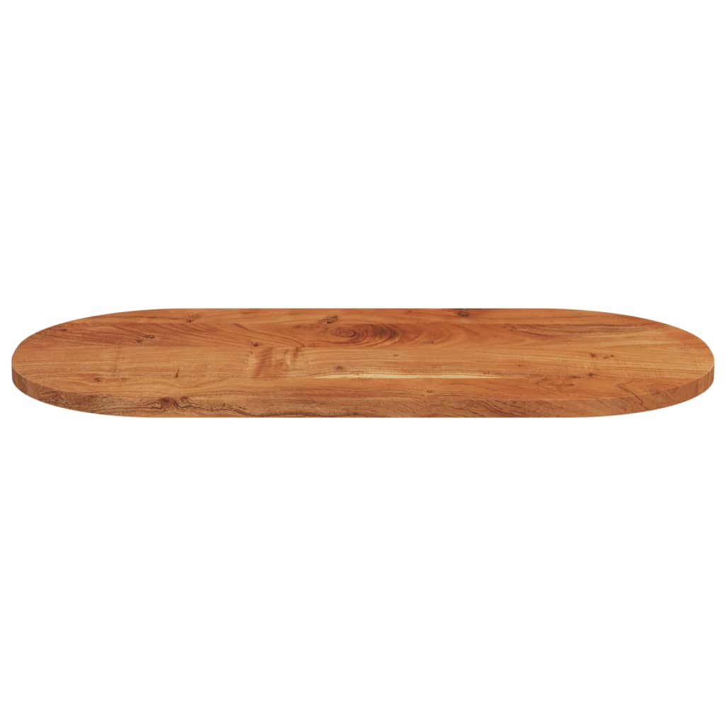 Tischplatte 80x40x3,8 cm Oval Massivholz Akazie