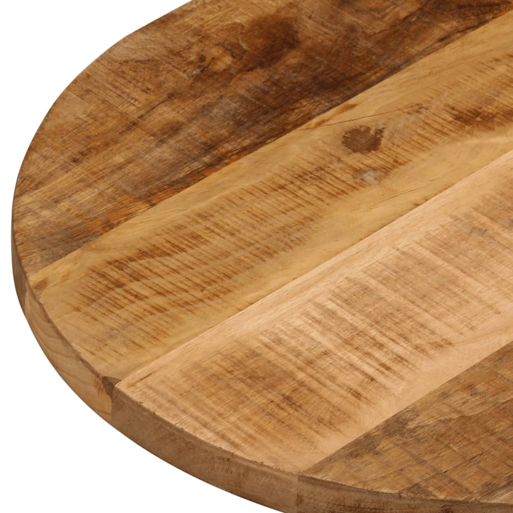 Tischplatte 80x40x2,5 cm Oval Raues Massives Mangoholz - Pazzar.ch