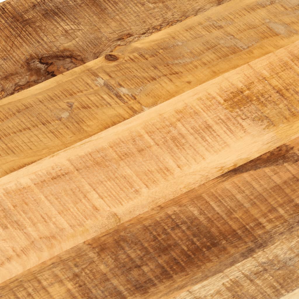 Tischplatte 80x40x2,5 cm Oval Raues Massives Mangoholz - Pazzar.ch