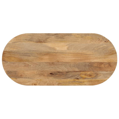 Tischplatte 80x40x2,5 cm Oval Massivholz Mango - Pazzar.ch