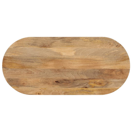 Tischplatte 80x40x2,5 cm Oval Massivholz Mango - Pazzar.ch