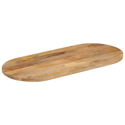 Tischplatte 80x40x2,5 cm Oval Massivholz Mango - Pazzar.ch