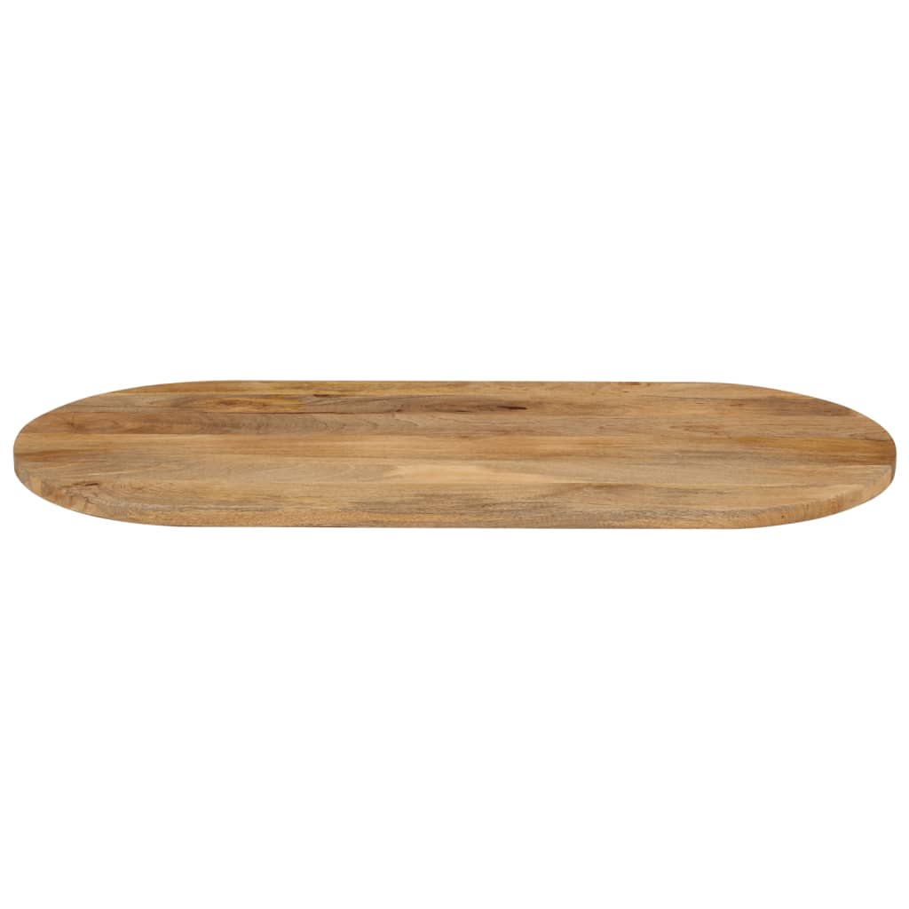 Tischplatte 80x40x3,8 cm Oval Massivholz Mango - Pazzar.ch