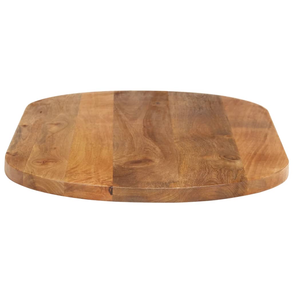 Tischplatte 80x40x2,5 cm Oval Massivholz Mango