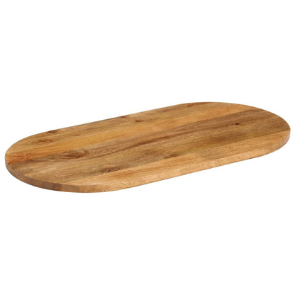 Tischplatte 80x40x3,8 cm Oval Massivholz Mango - Pazzar.ch