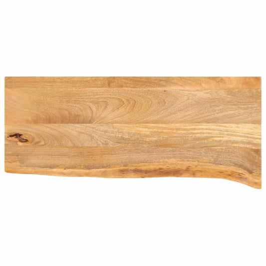 Tischplatte mit Baumkante 70x20x2,5 cm Massivholz Mango - Pazzar.ch
