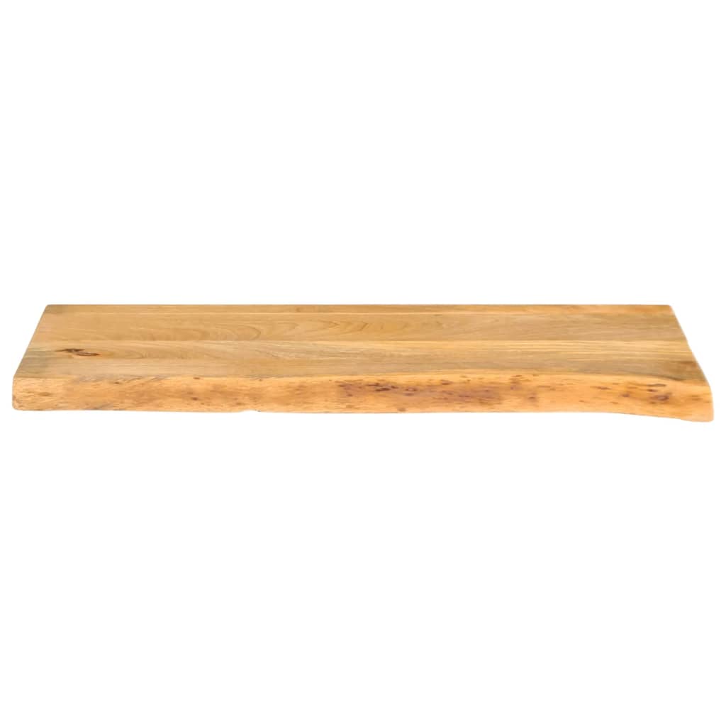 Tischplatte mit Baumkante 70x20x2,5 cm Massivholz Mango - Pazzar.ch