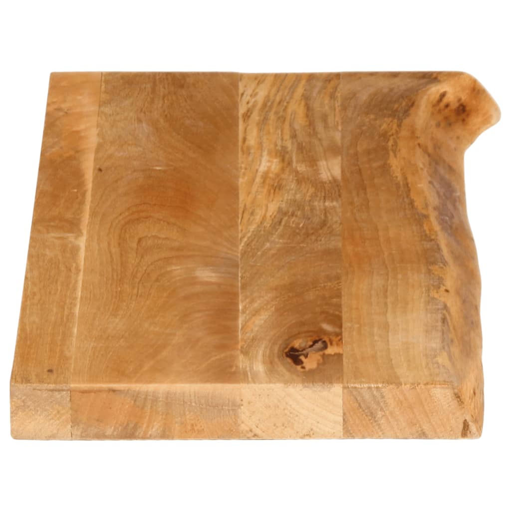 Tischplatte mit Baumkante 70x20x2,5 cm Massivholz Mango - Pazzar.ch