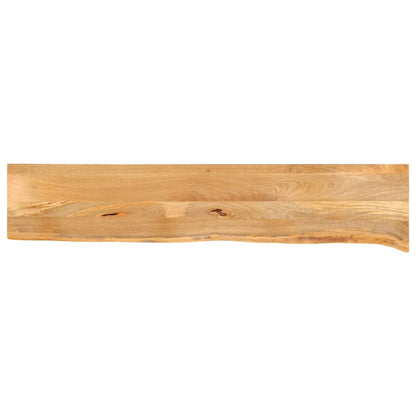 Tischplatte mit Baumkante 180x20x2,5 cm Massivholz Mango - Pazzar.ch