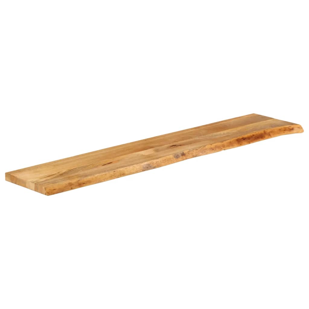Tischplatte mit Baumkante 180x20x2,5 cm Massivholz Mango - Pazzar.ch